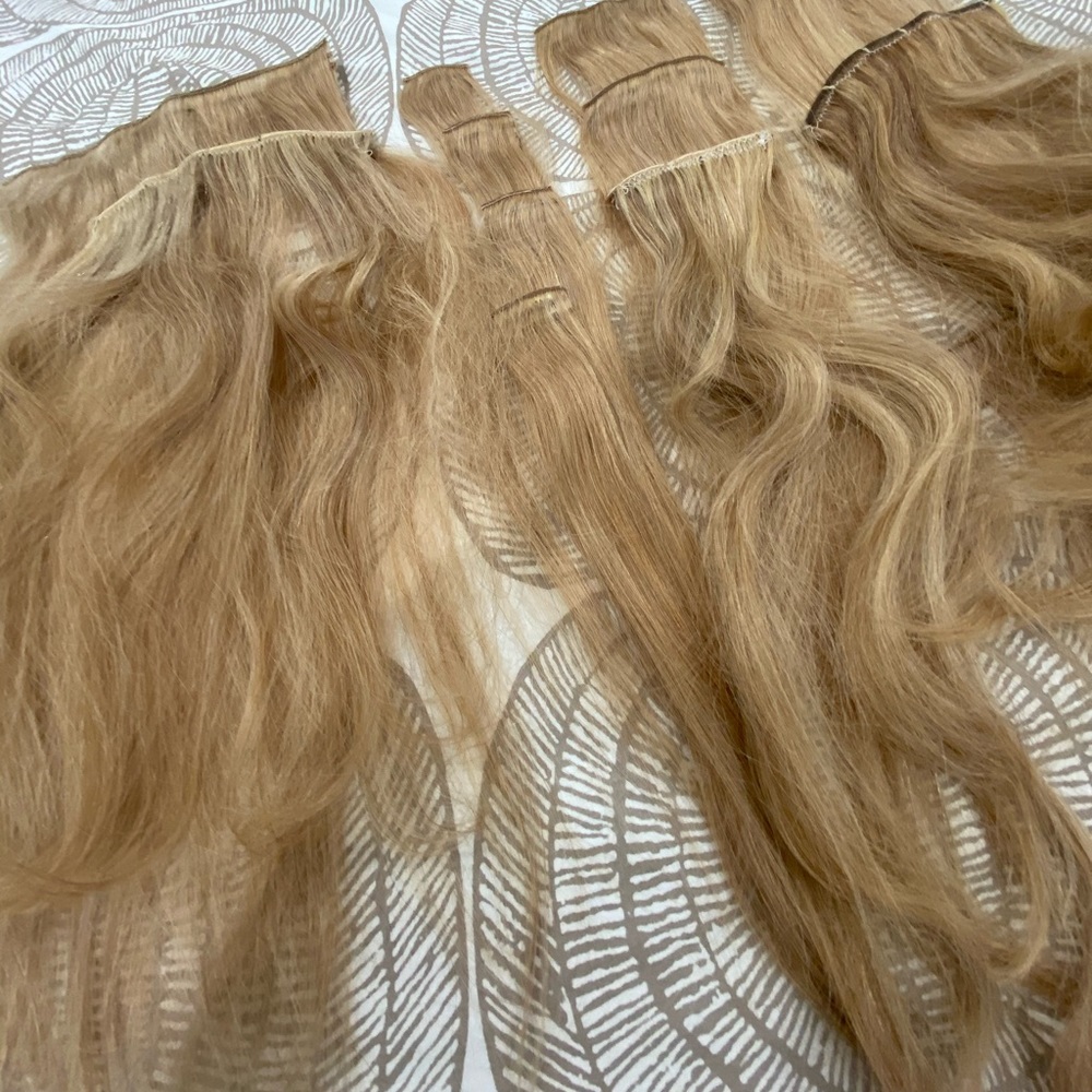 18” Real Hair Blond Extensions